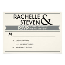Panneau-réclame épousant RSVP Carton D'invitation