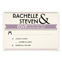 Panneau-réclame épousant RSVP Faire-part Personnalisés