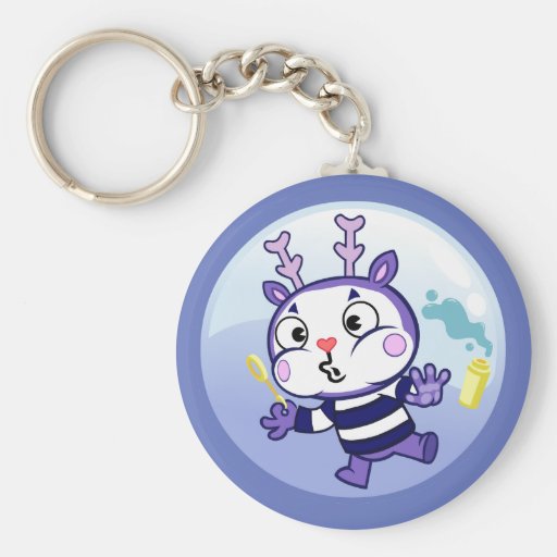 Pantomime dans une bulle porte-clef