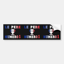 Papa #1 de Le Père Numero 1 dans la fête des pères Adhésif Pour Voiture