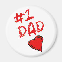 Papa #1 magnets pour réfrigérateur
