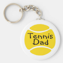 Papa 2 de tennis porte-clés