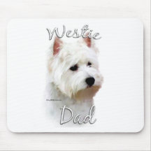 Papa 2 de Terrier blanc de montagne occidentale Tapis De Souris