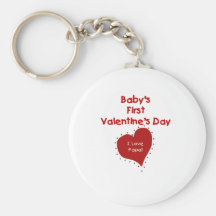 Papa d'amour de Valentine I de bébé Porte-clé