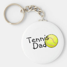 Papa de tennis porte-clef