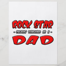 Papa de vedette du rock… prospectus personnalisés