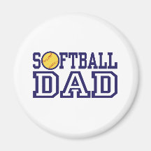 Papa du base-ball magnets pour réfrigérateur