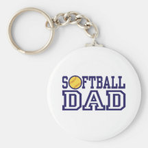Papa du base-ball porte-clefs