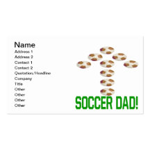 Papa du football cartes de visite professionnelles