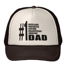 Papa du numéro un de Noël d'anniversaires de fête  Casquettes
