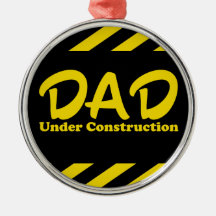 Papa en construction ornements