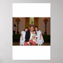 Papa en kind @ het witte huis print