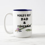 Papa et pêcheur tasse