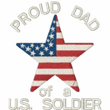 PAPA fier d'un soldat des USA - personnalisé Sweat-shirts À Capuche Brodés