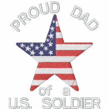 PAPA fier d'un soldat des USA Polo Brodé