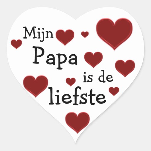 Papa Is De Liefste Sticker Zazzle