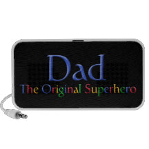 Papa le super héros original haut-parleurs notebook