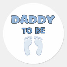 PAPA OM TE ZIJN RONDE STICKERS