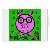 papa pig greeting cards