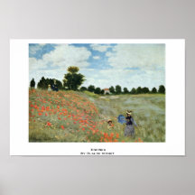 Papavers door Claude Monet Print