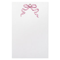 Papeterie d'arc de rose d'affaires de bébé papier à lettre customisé
