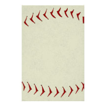 Papeterie de base-ball papier à lettre personnalisé