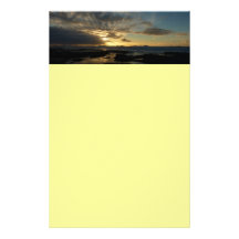 Papeterie de coucher du soleil de San Diego Papier À Lettre Personnalisé