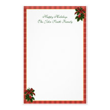 Papeterie de famille de Noël Motifs Pour Papier À Lettre