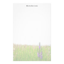 Papeterie de fleur de prairie papier à lettre customisé