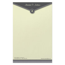 Papeterie élégante de monogramme d'enveloppe (ardo