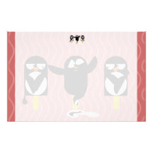 papeterie mignonne du pingouin s papier à lettre customisé