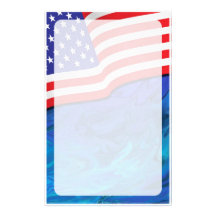 Papeterie patriotique #1 papier à lettre personnalisé