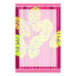 Papeterie vibrante de papillons papiers à lettres