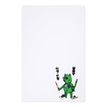 Papier stationnaire de Kitty de vaudou ! Papier À Lettre Personnalisé