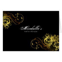 Papillon 2 d'or de carte de voeux de brochure de s