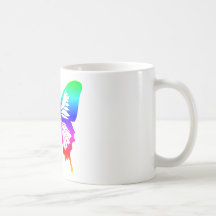Papillon - arc-en-ciel tasse