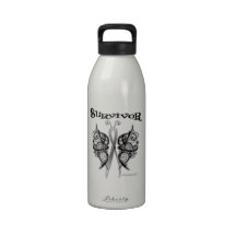 Papillon celtique de survivant - cancer du cerveau bouteille