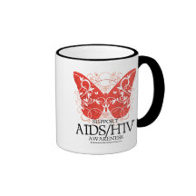 Papillon d'AIDS/HIV Mugs À Café
