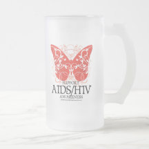 Papillon d'AIDS/HIV Tasse