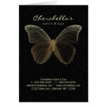 Papillon de beige de carte de voeux de brochure de