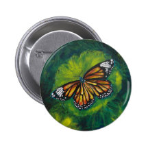 Papillon de monarque de tigre des créations de Lov Badge