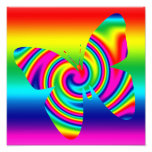 Papillon de pirouette d'arc-en-ciel photographies d’art