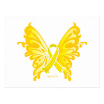 Papillon de ruban de prévention de suicide carte postale