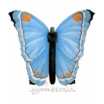 Papillon de symbiose t-shirts