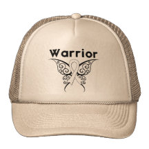 Papillon de tribal de guerrier de cancer de l'os casquette de camionneur