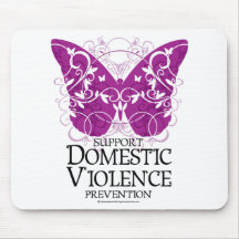 Papillon de violence familiale tapis de souris