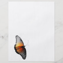 Papillon fané prospectus en couleur