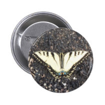 Papillon jaune badges publicitaires