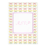 Papillon jaune rose RSVP Invitations Personnalisées