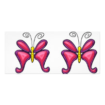 Papillon Motif Pour Double Carte
